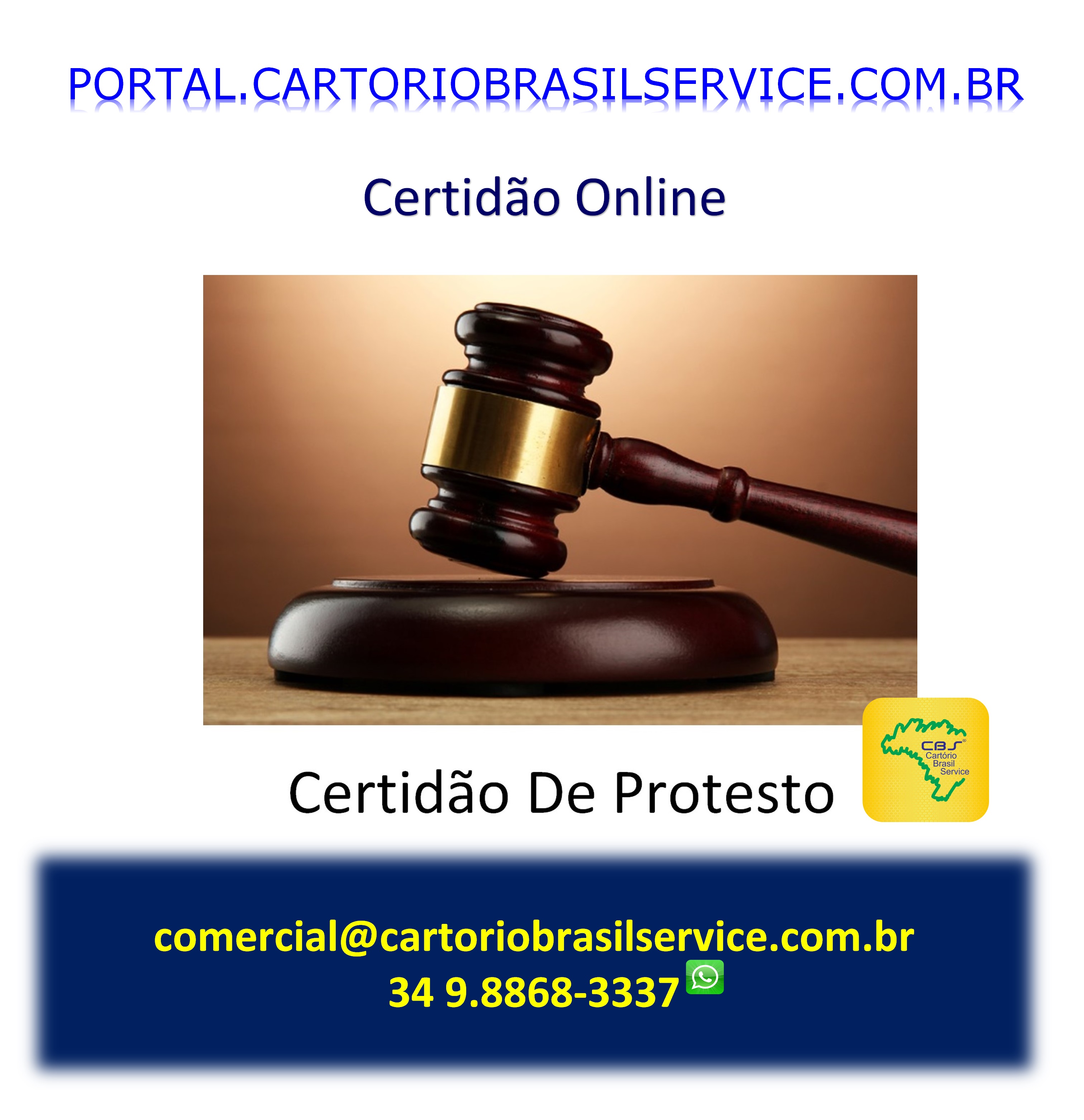 Cartório Brasil Service Cetidões Online de Protesto